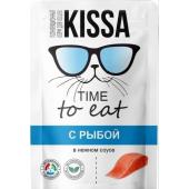 Kıssa time to eat влажный корм для кошек с рыбой 75 гр